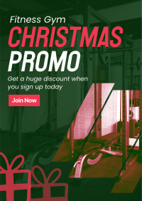 Christmas Gym Promo Poster