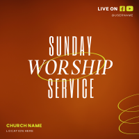 Sunday Worship Instagram Post example 2