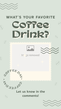 Quirky Coffee Drink Facebook Story