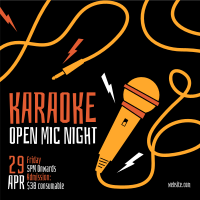 Karaoke Open Mic Instagram Post Image Preview