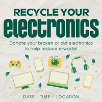 Recycle your Electronics Instagram Post