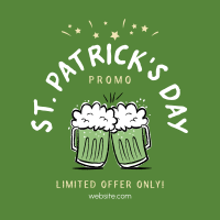 St. Patrick's Beer Instagram Post Design