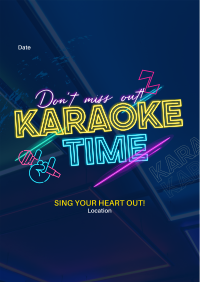 Join Karaoke Time Poster