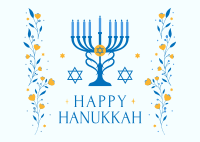 Hanukkah Festival of Lights Postcard