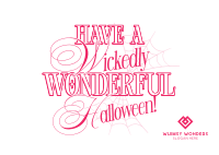 Wonderful Halloween Quotes Postcard Image Preview