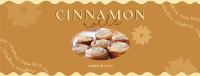 Tasty Cinnamon Rolls Facebook Cover Image Preview