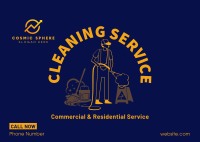 Professional Home Cleaner  Postcard