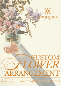 Editorial Flower Service Poster