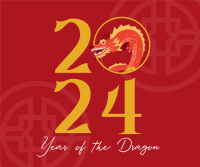 Dragon New Year Facebook Post