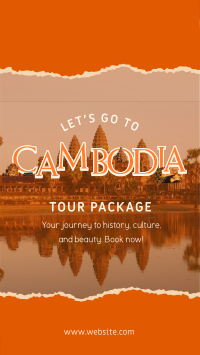 Cambodia Travel Facebook Story