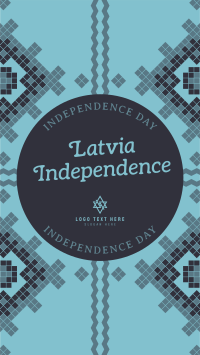 Traditional Latvia Independence Facebook Story Design