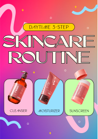 Daytime Skincare Routine Flyer