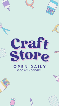 Kawaii Craft Shop Instagram Reel Image Preview