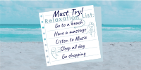 Beach Relaxation List Twitter Post