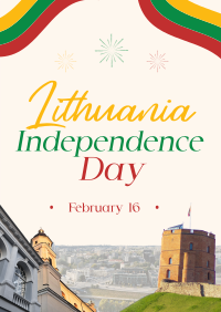 Rustic Lithuanian Independence Day Flyer