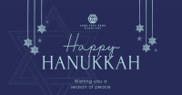 Simple Hanukkah Greeting Facebook Ad