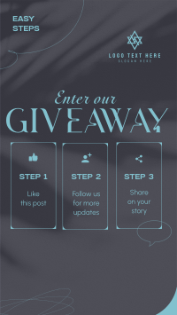 Elegant Giveaway Steps Instagram Story