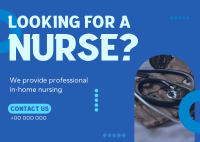 Professional Nursing Services Postcard