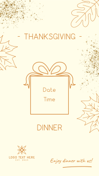 Thanksgiving Dinner Party Facebook Story