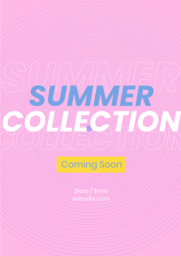 90's Lines Summer Collection Poster