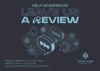 Fresh Funky Customer Feedback Postcard Image Preview