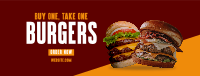 Double Burgers Promo Facebook Cover Design