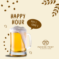 Happy Hour Buy 1 Get 1 Instagram Post Image Preview