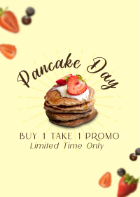 Pancakes & Berries Poster