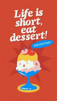 Retro Dessert Day  Instagram Story