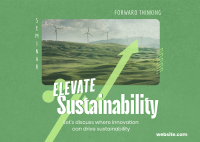 Elevating Sustainability Seminar Postcard