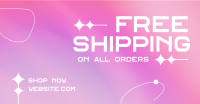 Minimal and Gradient Shipping Facebook Ad