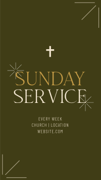 Earthy Sunday Service Instagram Story