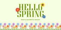 Hello Spring! Twitter Post