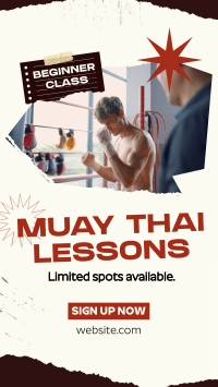 Muay Thai Lessons Instagram Reel Image Preview