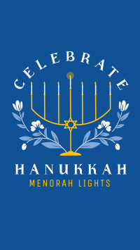 Hanukkah Light Facebook Story