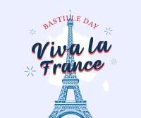 Celebrate Bastille Day Facebook Post