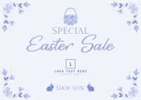 Easter Bunny Sale Postcard