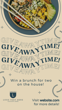 Giveaway Food Bowl Instagram Story