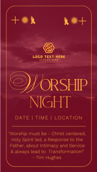 Modern Worship Night Instagram Story Design