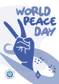 Peace Day Scribbles Flyer