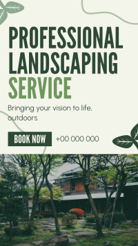 Organic Landscaping Service Instagram Story