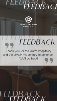 Minimalist Hotel Feedback TikTok Video