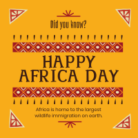 Decorative Africa Day Linkedin Post