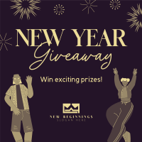 New Year's Giveaway Instagram Post Image Preview