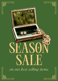 Earthy Jewelry Sale Poster