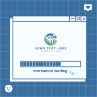 Motivation Loading Instagram Post Design