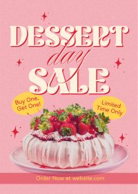 Retro Dessert Sale Poster Design