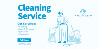 Professional Cleaner Services Twitter Post