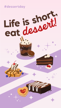 Cute Dessert Greeting Facebook Story