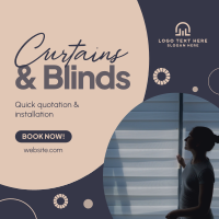 Curtains & Blinds Installation Instagram Post